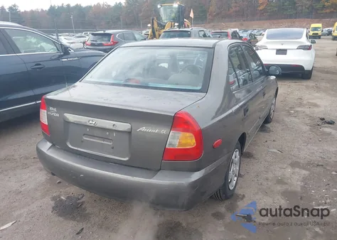 2002 Hyundai Accent Gl из США, поврежденный, VIN KMHCG45C82U317289